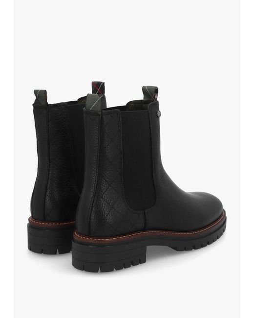 Barbour Black Evie Chelsea Boots