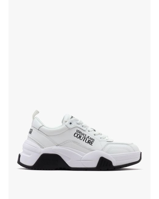 Versace Jeans Stargaze White Leather Trainers