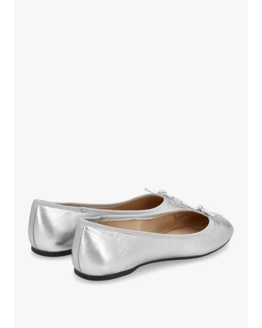 Coach silver flats clearance