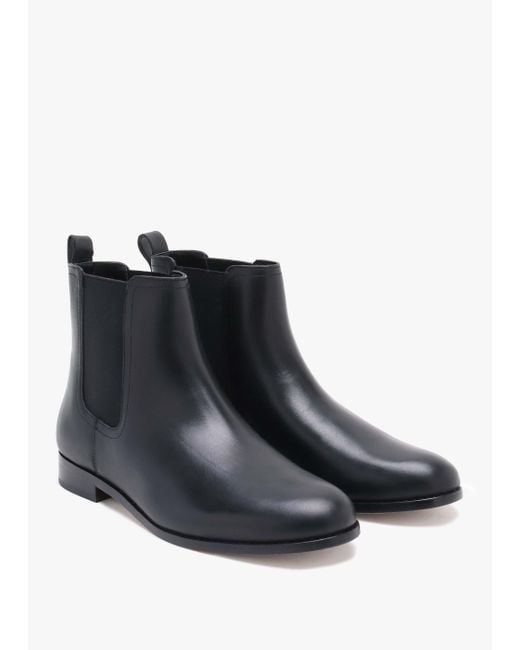 Lauren by Ralph Lauren Brylee Black Leather Chelsea Boots