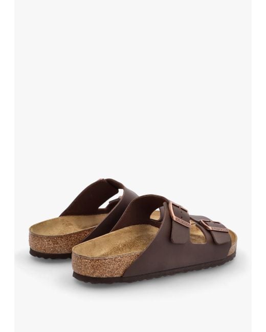 Birkenstock Brown Arizona Birko-Flor Two Bar Sandals for men