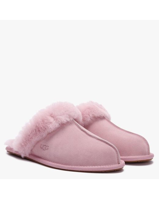 UGG Women's Scuffette Ii Pink Crystal Suede Shearling Slippers - Save 3% |  Lyst