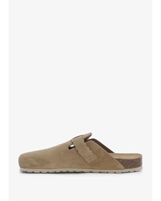 Daniel Natural Iclog Beige Suede Clogs