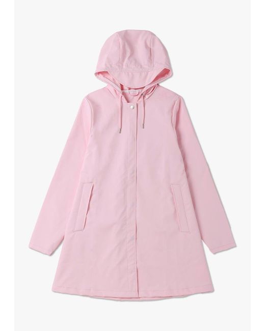 Rains Pink A Line W Jacket
