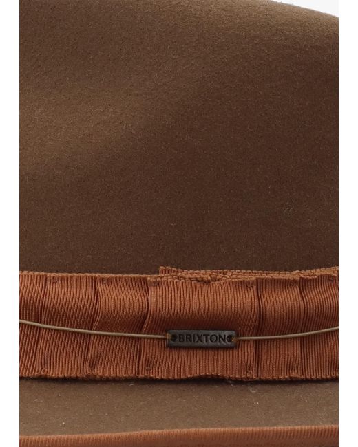 Brixton Brown Reno Desert Palm Fedora