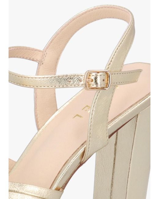 Daniel Metallic Avery Gold Platform Heeled Sandals