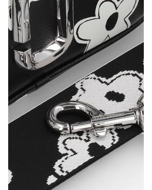 Marc Jacobs White The Daisy Snapshot Leather Camera Bag