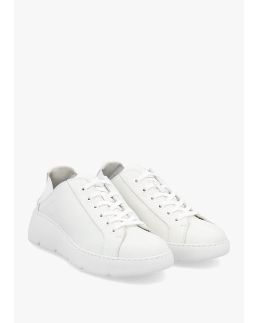 Fly London White Joof Elastic Back Trainers