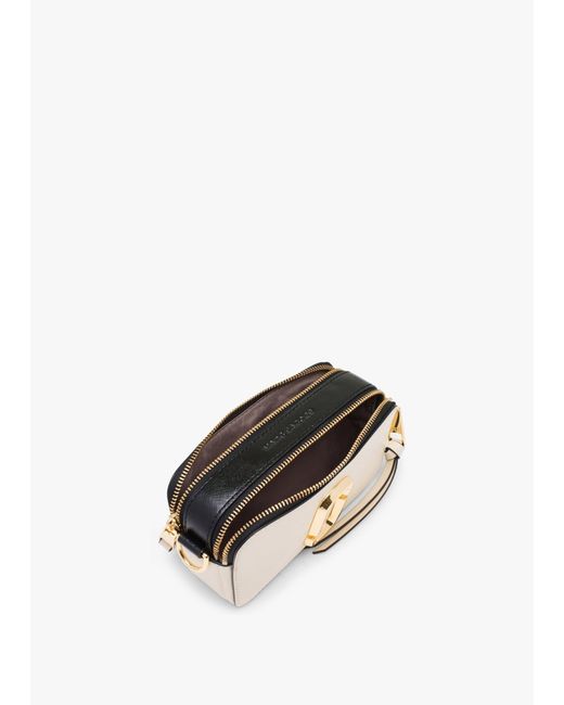 Marc Jacobs Natural The Snapshot Cloud White Multi Leather Camera Bag