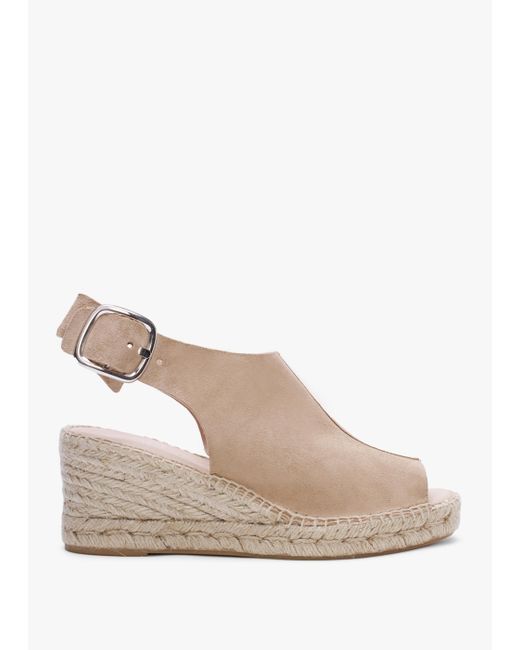 Suede peep toe on sale espadrilles