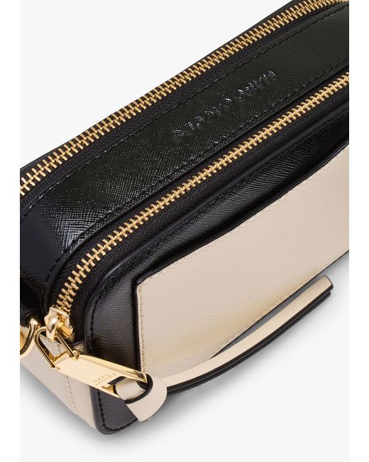 Marc Jacobs Natural The Snapshot Cloud White Multi Leather Camera Bag