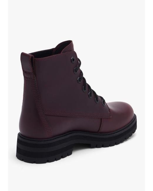 Timberland Purple Britton Drive Ankle Boots