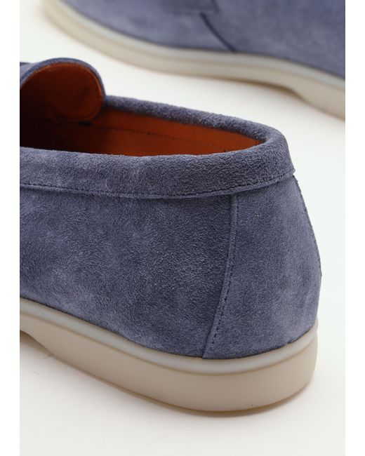 Daniel Siani Blue Suede Loafers