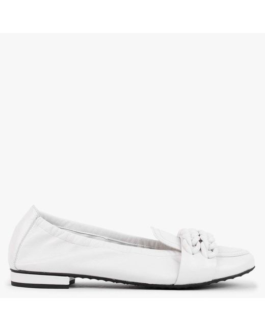 Kennel & Schmenger Malu Woven White Leather Loafers | Lyst UK