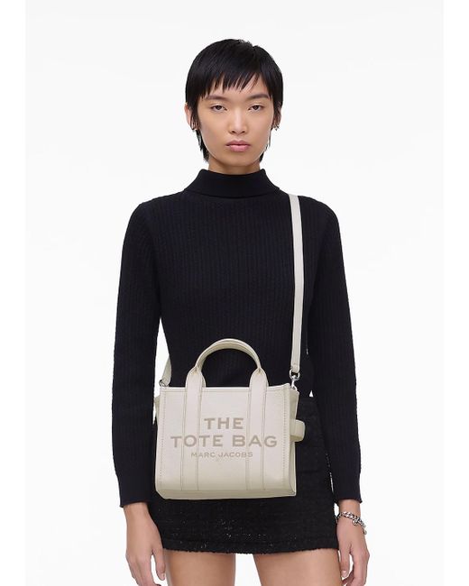 Marc Jacobs White The Leather Small Cotton Tote Bag