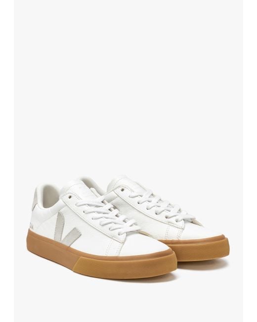Veja White Natural Campo Low Top Unisex Sneakers