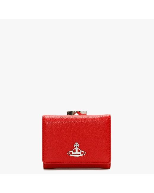 Vivienne Westwood Red Johanna Small Frame Wallet