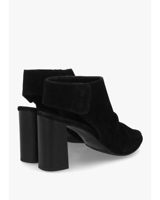 Daniel Black Moochy Ruched Block Heel Sandals