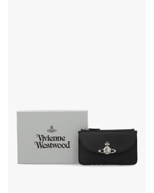 Vivienne Westwood White Half Moon Card Holder