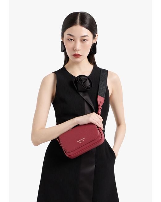 Emporio Armani Red Vino Tempesta Cross-body Bag