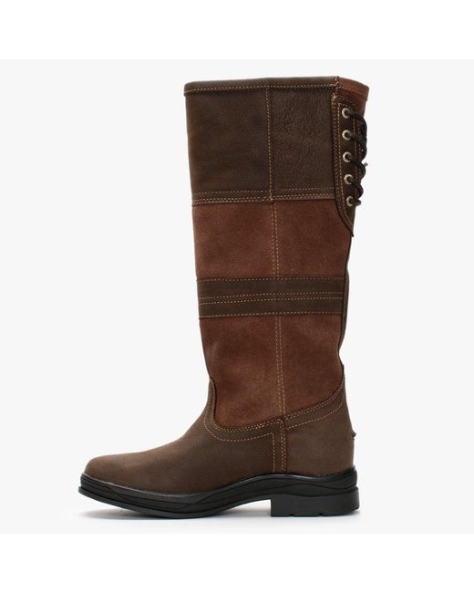 Ariat Langdale H20 Tan Leather Knee Boots in Brown - Lyst