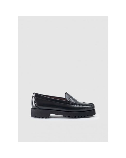 G.H.BASS Black Weejun 90's Penny Loafer With Chunky Sole