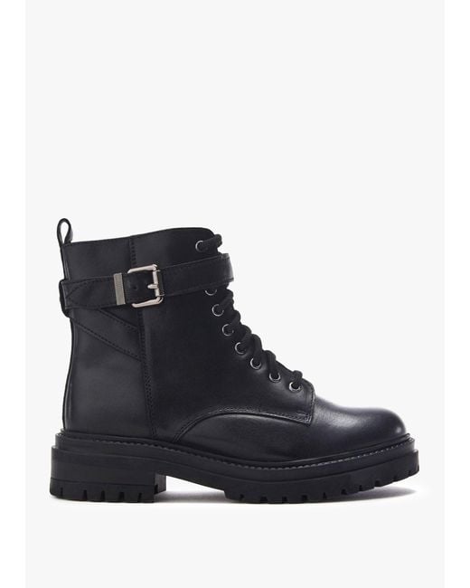 Moda In Pelle Black Omola Buckle Ankle Boots