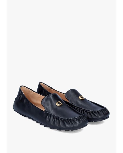 COACH Black Flats Ronnie Loafer