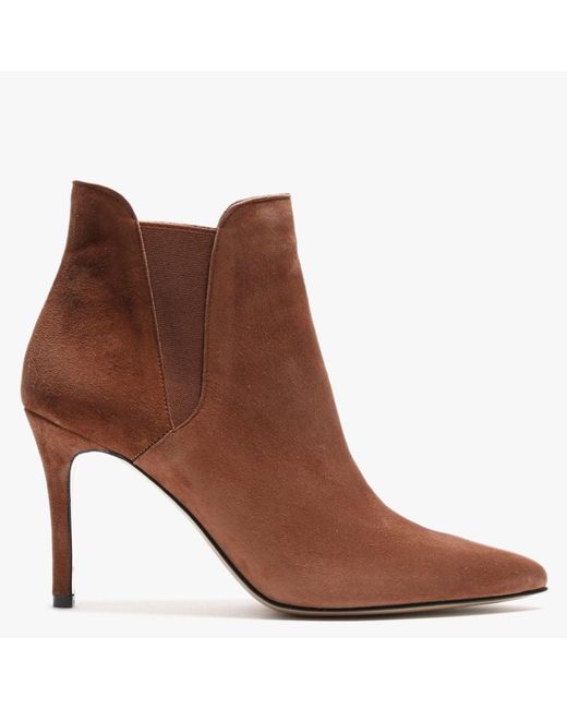 Daniel Adril Tan Suede Ankle Boots in Brown - Lyst