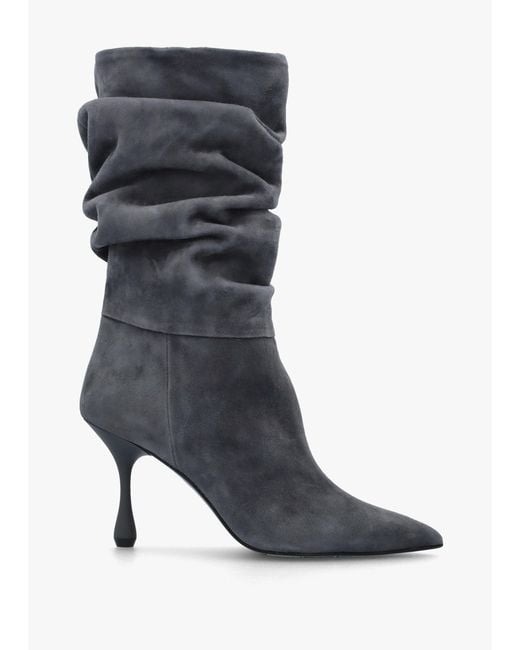 Daniel Gray Fointer Ruched Mid Calf Boots