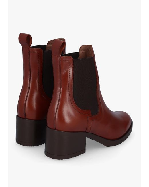 Wonders Yani Brown Leather Chelsea Boots
