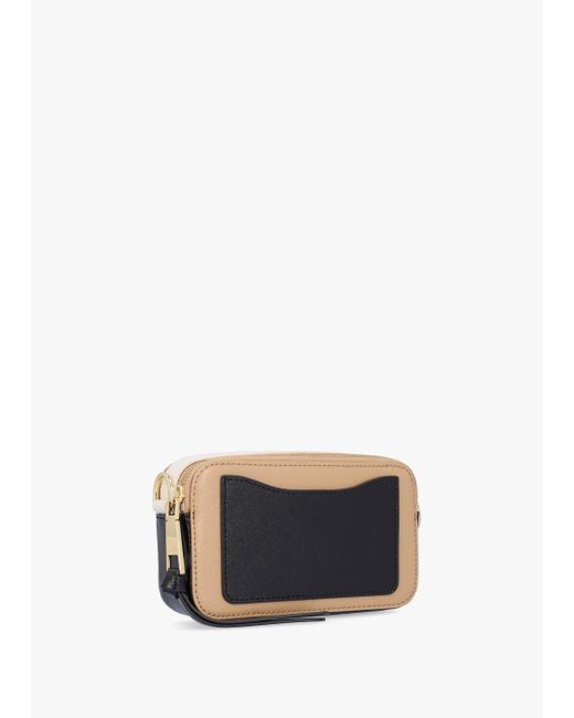 Marc Jacobs Natural The Snapshot Camel Multi Leather Camera Bag
