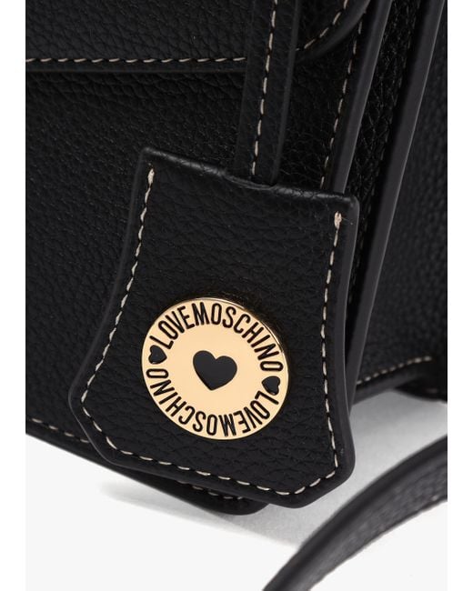 Love Moschino Black Click Nero Saddle Bag
