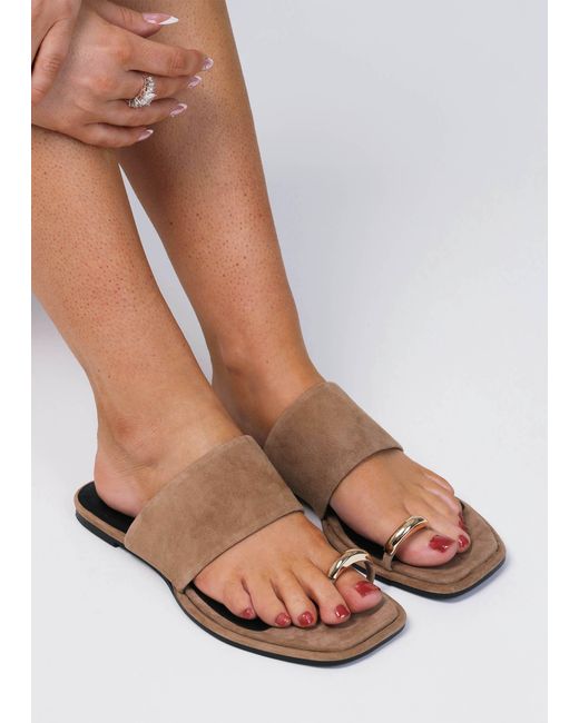 Daniel White Eloop Ring Toe Post Flat Sandals