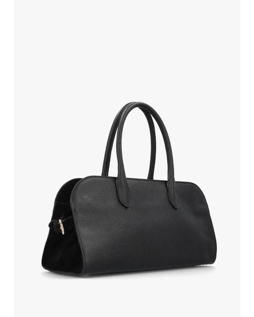 Daniel Black Lilah Leather & Suede East West Shoulder Bag