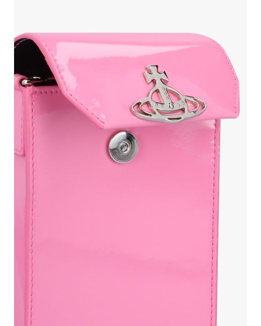 Vivienne Westwood Pink Patent Leather Phone Bag