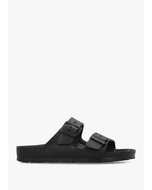 Birkenstock Black Arizona Eva Two Bar Mules , Patent