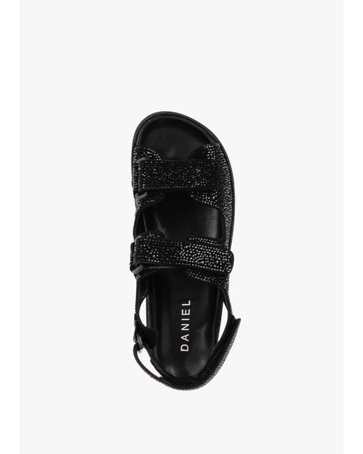 Daniel Black Sissy Diamante Embellished Sandals