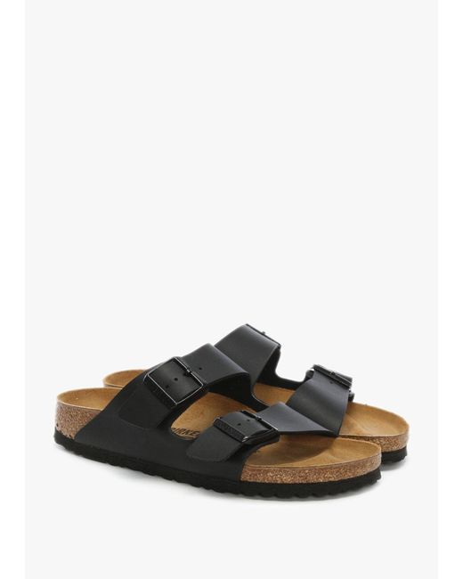 Birkenstock White Arizona Birko-Flor Two Bar Mules Leather