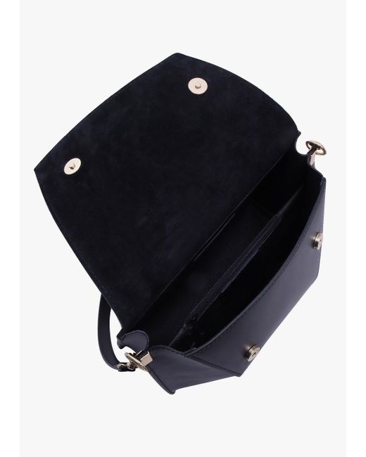 Daniel Blue Lucia Black Leather Cross-body Bag