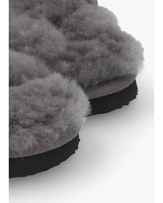 Daniel Gray Men's Shutoff Grey Shearling Slippers for men