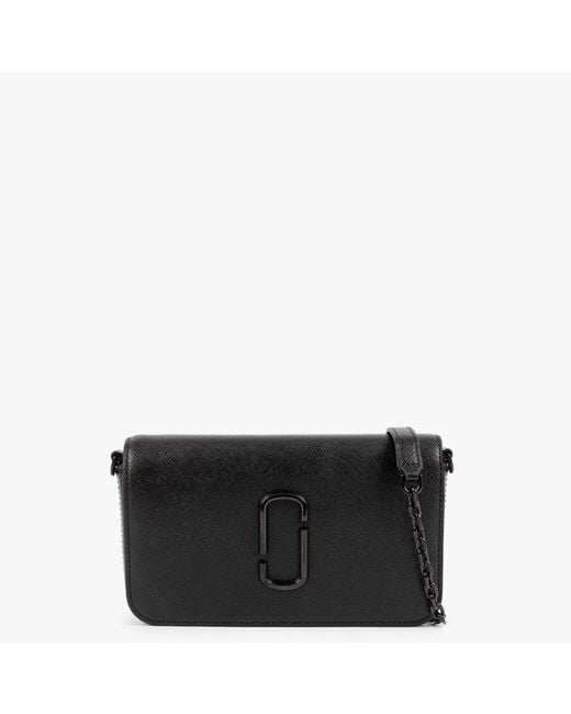 Marc Jacobs The Snapshot Dtm Black Leather Crossbody Bag Lyst UK