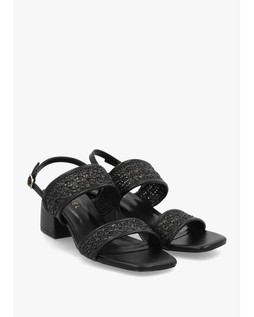 Daniel White Rebecca Woven Two Bar Mid-Block Heel Sandals