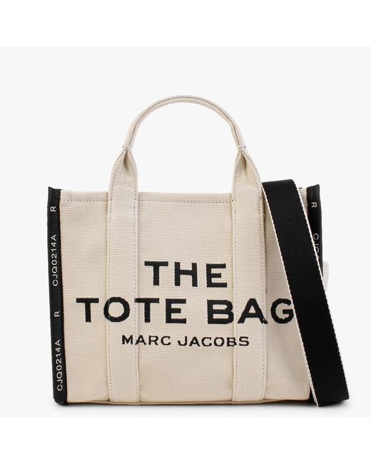 Marc Jacobs The Jacquard Small Traveler Warm Sand Tote Bag in Natural ...