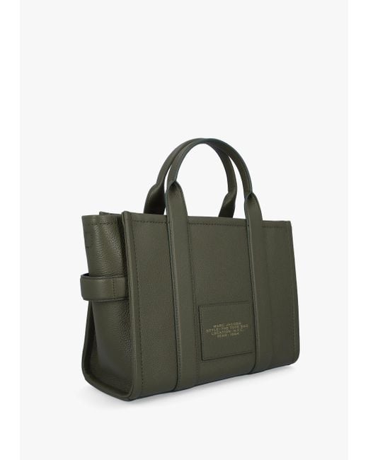 Marc Jacobs Green The Leather Medium Forest Tote Bag