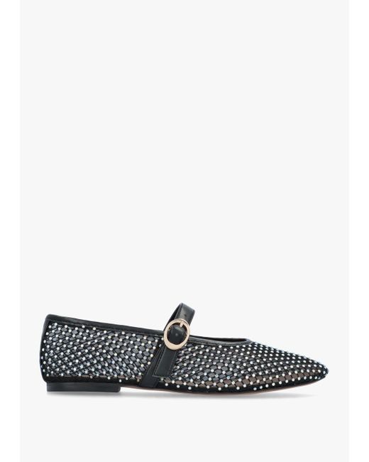 Daniel White Imesh Black Crystal Mesh Mary Jane Pumps