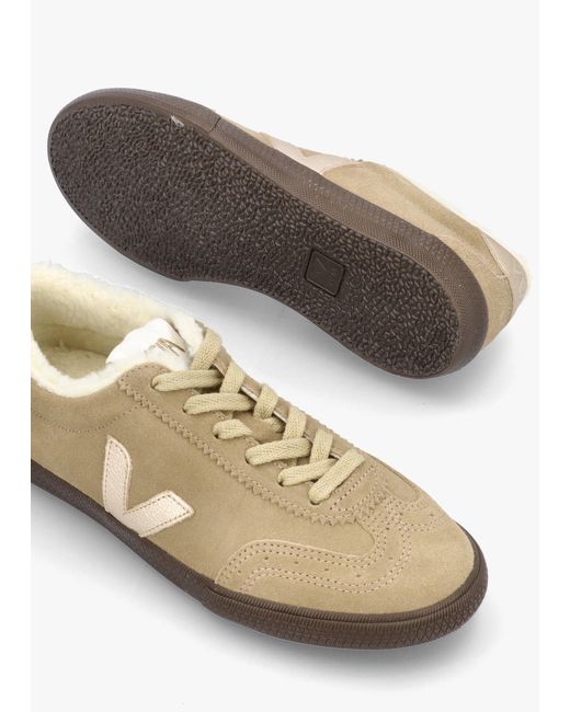 Veja White Volley Fured Dune Platine Eagle Trainers