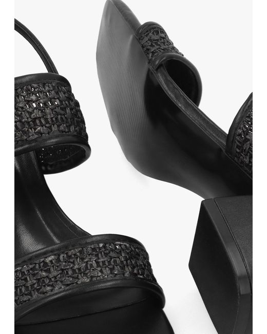 Daniel White Rebecca Woven Two Bar Mid-Block Heel Sandals
