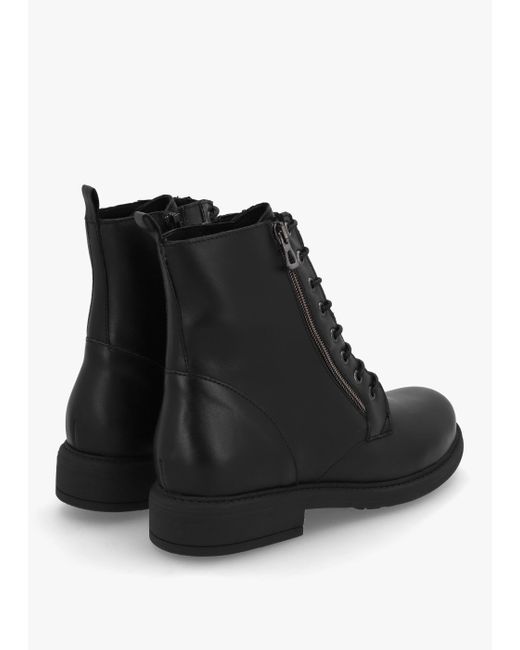 Daniel Lilia Black Leather Side Zip Ankle Boots