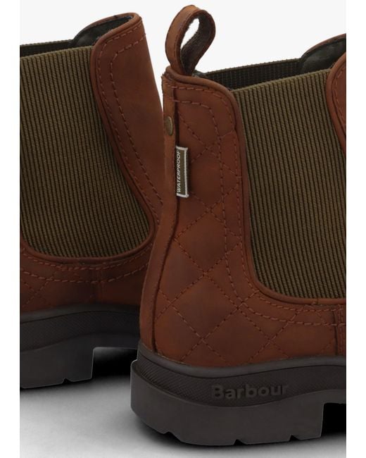 Barbour Brown Amble Mahogany Chelsea Boots
